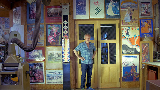 Thomas Long in his former studio